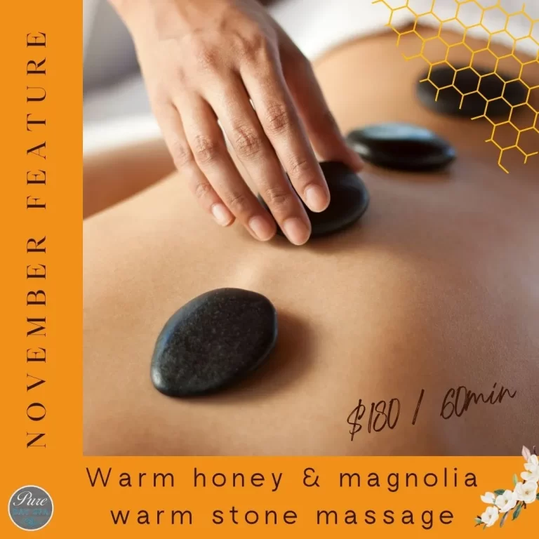 Warm Honey & Magnolia Warm Stone Massage