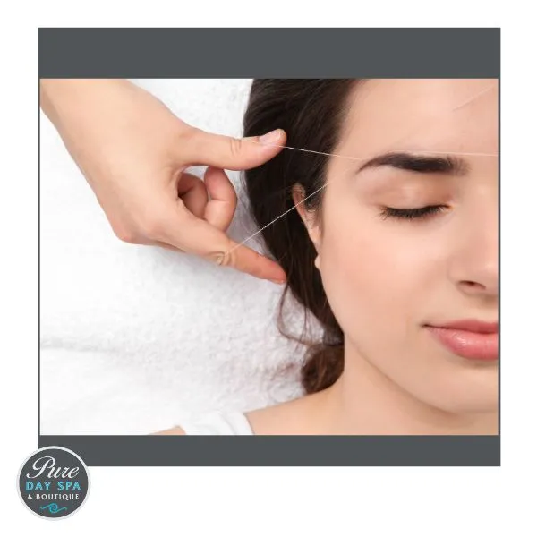 Partial Face Threading in Victoria at Pure Day Spa. Target specific facial areas with Partial Face Threading at Pure Day Spa. In 30 minutes, enjoy smooth skin and precision hair removal for a flawless look.