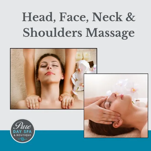 Indulge in a 30-minute Head, Shoulder, and Neck Massage with light to medium pressure to relieve tension and promote relaxation from head to shoulders.